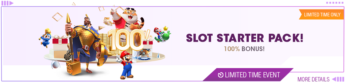 WABO Slot Starter Pack! promotion banner