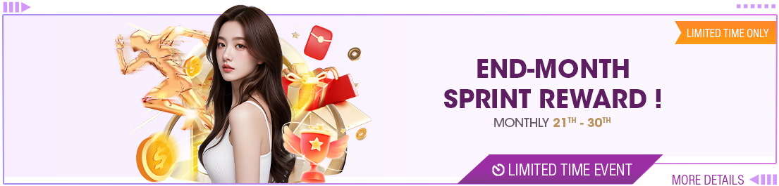 WABO End-Month Sprint Reward! promotion banner