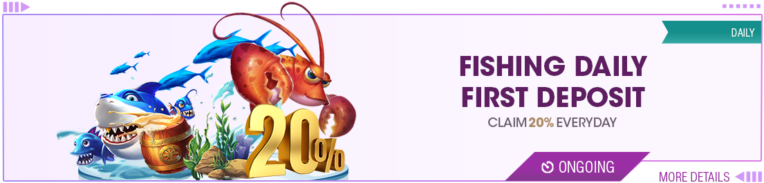WABO Fishing Daily First Deposit promotion banner